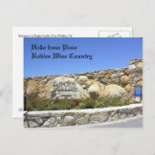 イーグル城ドライブウェイへの入口はがき ポストカード (正面/裏面)