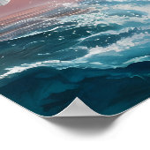 イーグル威厳のあるが獲物を捕獲 ポスター (角)