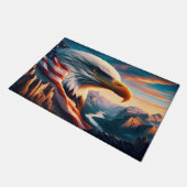 イーグル威厳のあるはアメリカ国旗36x24と合併した ドアマット (アングル)