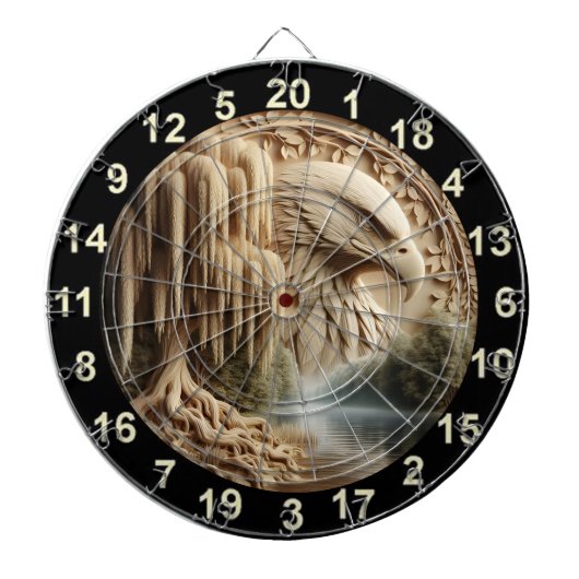 イーグル威厳のあるオーバールカースレーヌレイク ダーツボード (正面)