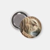 イーグル威厳のあるオーバールカースレーヌレイク マグネット (正面/裏面)