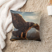 イーグル威厳のあるフライト クッション (ブランケット)