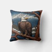 イーグル威厳のあるペッチバイセレーンマウンテンレイク クッション (裏面)
