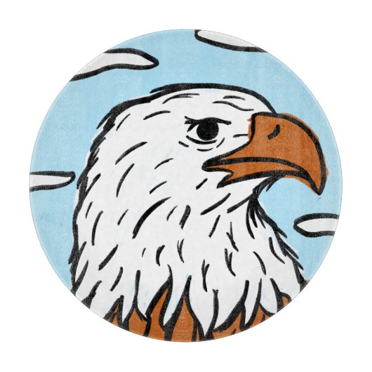 イーグル威厳のあるー カッティングボード (正面)