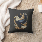 イーグル威厳のある刺繍デザイン | 愛国的はっきりしたな クッション (ブランケット)