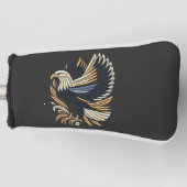 イーグル威厳のある刺繍デザイン | 愛国的はっきりしたな ゴルフヘッドカバー (正面)