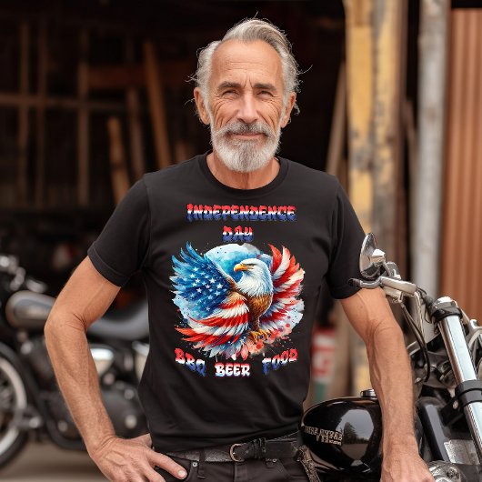 イーグル威厳のある愛国的プライド独立記念日 Tシャツ