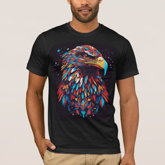 イーグル威厳のあるTシャツ Tシャツ (正面)