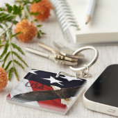 イーグル州旗USA キーホルダー (正面右)