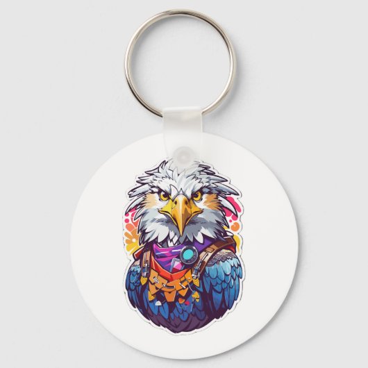 イーグル戦闘機 キーホルダー (正面)