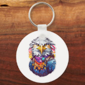 イーグル戦闘機 キーホルダー (正面)