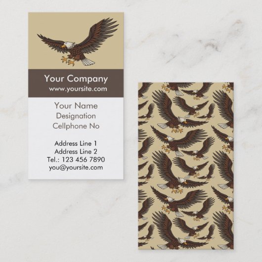 イーグル攻撃垂直 名刺 (正面/裏面)