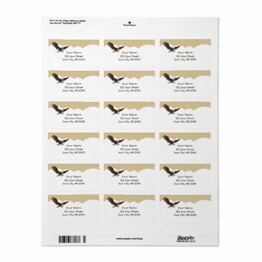 イーグル攻撃 ラベル (フルシート)