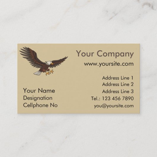 イーグル攻撃 名刺 (正面)