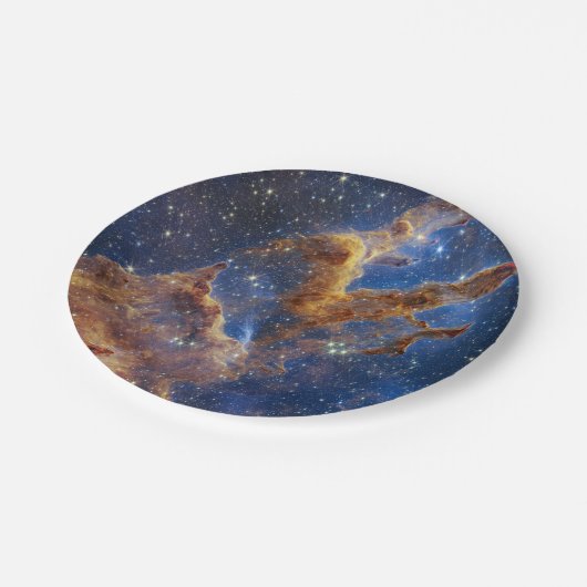 イーグル星雲の創造の柱 ペーパープレート (アングル)