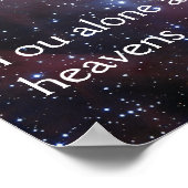 イーグル星雲の宇宙写真付き聖書の詩ポスター ポスター (角)
