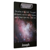 イーグル星雲バイブル聖句クリップボパーソナライズされたード クリップボード (右)