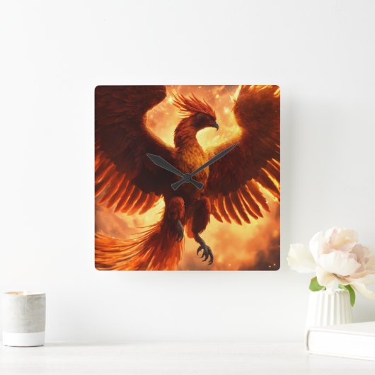 イーグル時計 スクエア壁時計 (ホーム)