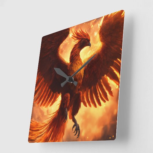 イーグル時計 スクエア壁時計 (傾斜)