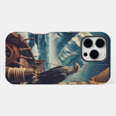 イーグル時計 iPhoneケース (裏面横)