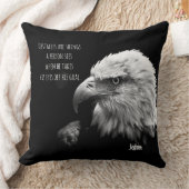 イーグル最高のアイズ引用文パーソナライズされた名 クッション (ブランケット)