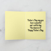 イーグル父の日グリーティングカード カード (内部)