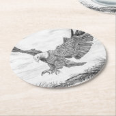イーグル着陸 ラウンドペーパーコースター (アングル)