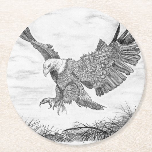 イーグル着陸 ラウンドペーパーコースター (正面)