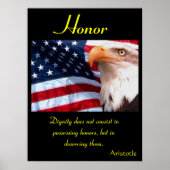 イーグル祝プライドの下の名誉の知恵 ポスター (正面)