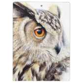 イーグル絵画フクロウのクリップボード クリップボード (裏面)