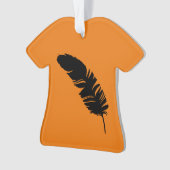 イーグル羽ブラックシルエット オーナメント (正面)