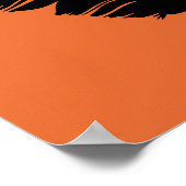 イーグル羽ブラックシルエット ポスター (角)