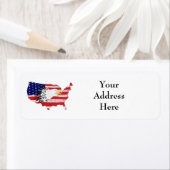 イーグル色彩の鮮やかオア国旗 ラベル (インサイチュ)