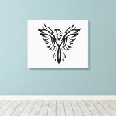 イーグル芸術的シルエット キャンバスプリント (インサイチュ (ウッドフロア))