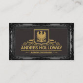 イーグル記号 | 華美 | アンティーク縁ど 名刺 (正面)