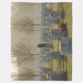 イーグル軍隊墓地 フリースブランケット