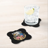 イーグル退役軍人の勇者のために無料の家 ペーパーコースター (インサイチュ)