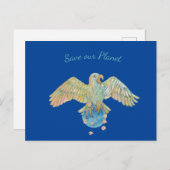 イーグル運の地球救は地球の青 シーズンポストカード (正面/裏面)