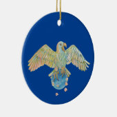 イーグル運ズアース深いブルー セラミックオーナメント (右)