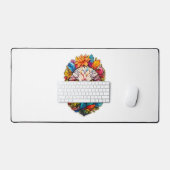 イーグル顔 デスクマット (キーボード&マウス)