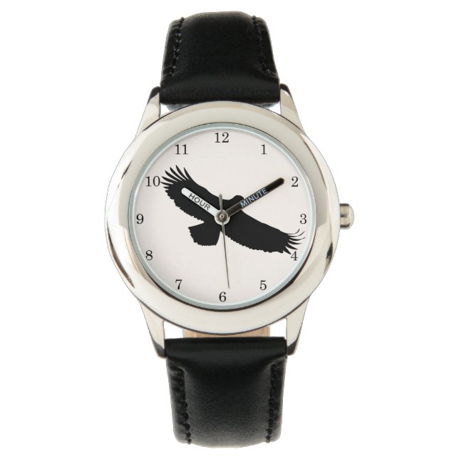 イーグル飛んでいるウォッチ 腕時計 (正面)