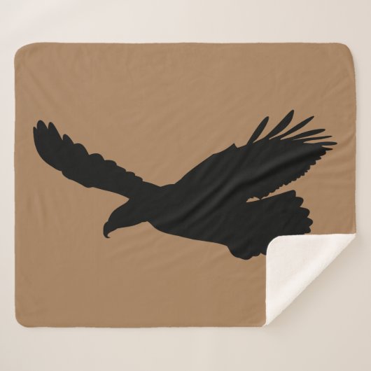 イーグル飛んでいるシェルパブランケット選択カラー シェルパブランケット (正面(横))
