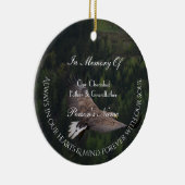 イーグル飛んでいるトリビュートオーナメントby HAMbyWG セラミックオーナメント (右)