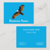 イーグル飛んでいるハゲワシ 名刺 (正面/裏面)
