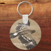 イーグル飛んでいるバードキーチェーン キーホルダー (正面)