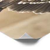 イーグル飛んでいるポスタープリント ポスター (角)