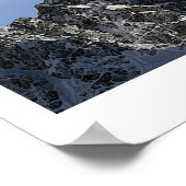 イーグル飛んでいるマウンテンズファンタジーアートのペガサス ポスター (角)