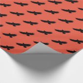 イーグル飛んでいるラッピング紙 ラッピングペーパー (角)