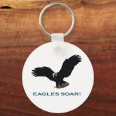 イーグル飛んでいる キーホルダー (正面)