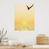 イーグル飛んでいる ポスター (キッチン)